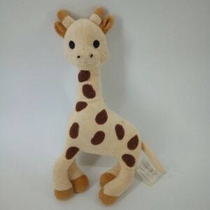Adorable Tan and Brown Stuffed Giraffe Toy
